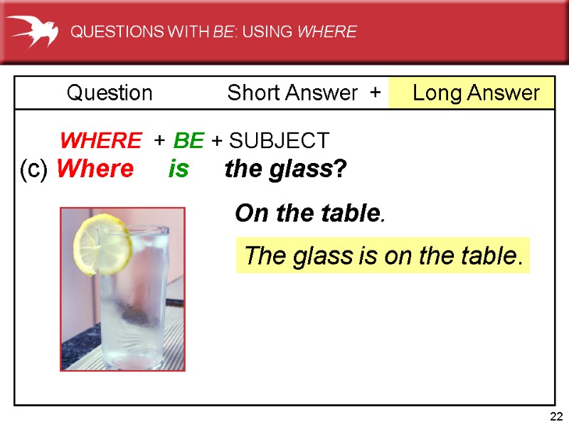 22   +     Long Answer Question Short Answer WHERE